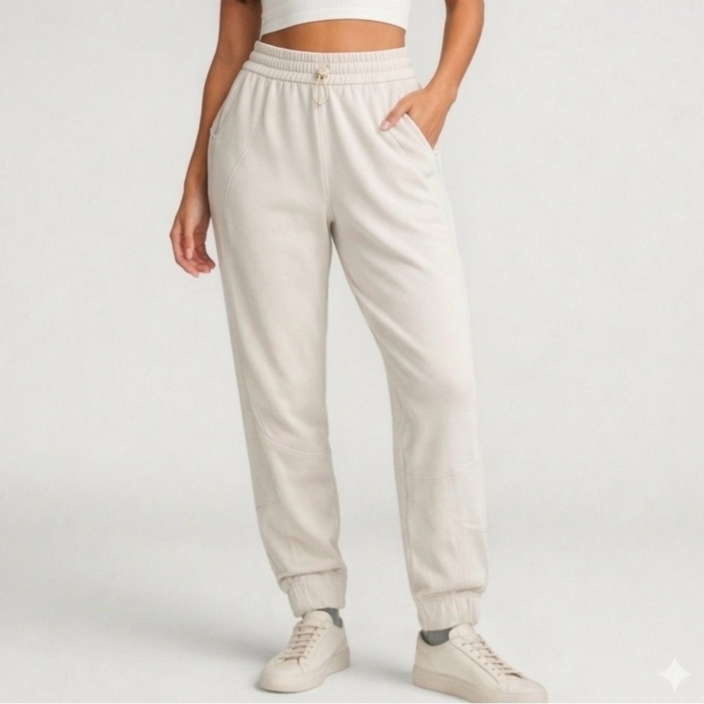 Lululemon Softstreme High-Rise Drawstring Joggers - Cream